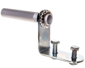 Podstawa kolumny świetlnej 100 mm do montażu bocznego, aluminiowa, wyjście przewodów w dół, T0-IKAD01