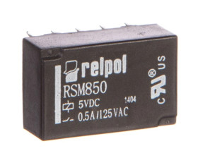 Przekaźnik subminiaturowy-sygnałowy 2P 0,5A 5V DC PCB RSM850-6112-85-1005 2611705