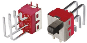 Przełącznik suwakowy, DPDT, montaż PCB, 28V dc, 5 A przy 28 V DC, -30 → +85°C, RS PRO