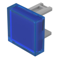 Soczewki do wskaźników, 31-951, Niebieski, Kwadratowy, długość: 15.3