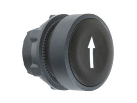 Główka przycisku płaskiego plastikowego czarna z oznaczeniem ZB5AA335 SCHNEIDER ELECTRIC