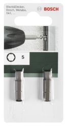 Bit szcześciokątny Bosch Accessories 2609255950 4 mm C 6.3 2 szt.