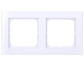 SONATA Ramka podwójna biały mat R-2R/75