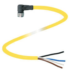 Pepperl+Fuchs 456523 Złącze konfekcjonowane czujnika/aktuatora V31-WM-YE5M-PVC-U, piny: 4, 5 m, 1 szt.