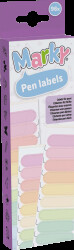 172161 Labels, for MARKY PEN, 96 labels in 12 colours