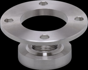 Process adapter, with flange plate, 25 bar/2.5 MPa, G 1, Ø 65 mm for process sensors, E33242