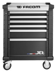 Szafka na rolkach, na kółkach, 6-szufladowa, 569 x 421 x 60mm, materiał: Stal, Facom