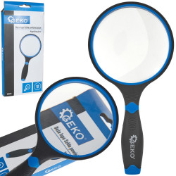 Lupa szkło powiększające gumowa rękojeść 100mm 3x CB-79841
