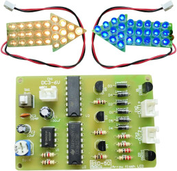 Strzałki LED dwukolorowe migające światło DIY KIT
