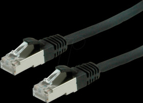 21991235 Patch cable Cat.6 S/FTP PIMF black 1m
