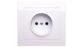 Kier Gniazdo Pojedyncze B/U Białe Gp-1W/00