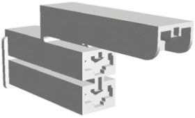 Obudowa do konektorów zaciskanych Wtyczka 3-pinowe Naturalny 22.9mm