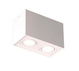MAXLIGHT C0088 LAMPA SUFITOWA BASIC SQUARE BIAŁA PODWÓJNA
