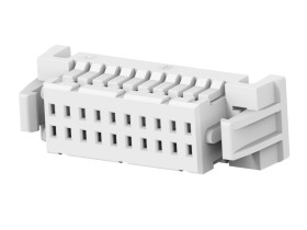 Gniazdo PCB 20 -pinowe 2 -rzędowe raster: 1mm Obudowa Proste Montaż na kablu