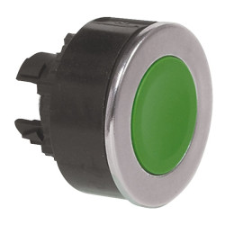 BACO Spring Return Non-illuminated Coloured Panel Push Button L23AA05 White