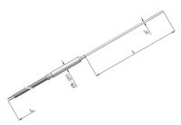 SONTP-TP204K1B60 Sonda typu K, płaszczowa pomiar temperatury w cieczach i gazach - zakres: od 0 do +1100 stopni C, dł. sondy 60m