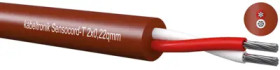 Silicone control line Sensocord-T 4 x 0.22 mm², AWG 24, unshielded, red brown, 244042200