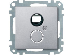 MERTEN SYSTEM M Ramka montażowa z płytką centralną mechanizmów zgodnych z DIN 41524 aluminium MTN296460 SCHNEIDER ELECTRIC