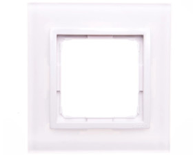 Simon 54 Nature Ramka pojedyncza szkło BIAŁA PERŁA DRN1/70