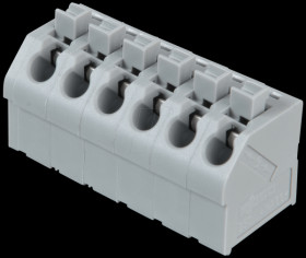 250-506 Terminal strip with operating push buttons, RM 5.0 mm, 17.5A, 6