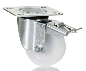 Koło samonastawne średnica kabla 80mm Płyta LAG 120kg wysokość całkowita 106mm