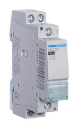 Stycznik 24 V AC Hager styki: 2 1,9 kW 25 A 1NO + 1NC Montaż na szynie DIN Śruba ESD227