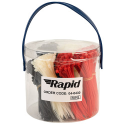 UniStrand Canister Packed Plastic Cable Ties Mixed Colours 100mm (Pack of 1000)