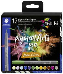 Staedtler pigment brush pen Nature Colour 371 C12-3 Cienkopis wielokolorowy, naturalny 12 szt.