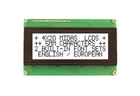 Wyświetlacz alfanumeryczny LCD, , Alfanumeryczny, Midas