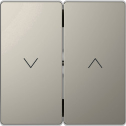 Przełącznik schodowy Zaślepka Merten System Design MEG3855-6050, nikiel