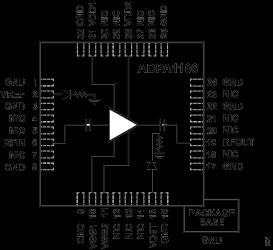 46 dBm (40 W), 2.7 GHz to 3.5 GHz, GaN Power Amplifier
