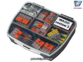 Zestaw szybkozłączek WAGO 2273 drut + 221 linka
