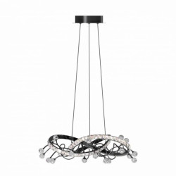 Lampa dekoracyjna wisząca kryształowa MAIA kolor Czarny, LED 25W 2700-6000K - MD3481-1S-3BCT Zuma Line