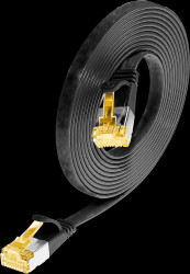PKW-STP-SLIM-K6A 1.0 SW Cat.6a SLIM-Patchcord, U/FTP, 1 m, black