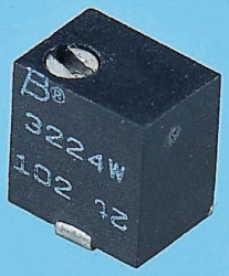 Potencjometr dostrojczy 500kΩ SMD 0.25W 12 -zwoje Regulacja górna