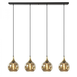 Lampa wisząca nowoczesna 4xE27 CALLISTO BLACK/GOLD