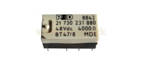 48V DC DPDT PCB relay (BT47/8) - PED