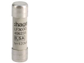 Wkładka bezpiecznikowa cylindryczna CH-10 10x38mm gG 0,5A 500VAC LF300G HAGER