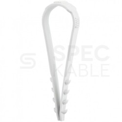 Uchwyt kablowy CMS 20-40mm do kabli i przewodów bezhalogenowa LSOH szary F-TRONIC 100szt