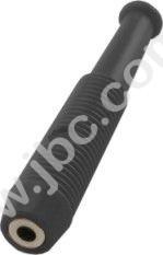 MKU 1 SW Gniazdko na przewód, 2mm, izolowane, lutowane, 6A, czarne, Hirschmann, 930320100, MKU1SW