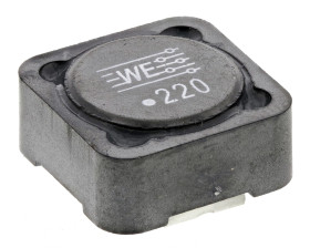 Cewka indukcyjna drutowa SMD 22 μH ±20% SRF: 13MHz Idc 3.37A, rdzeń ferrytowy