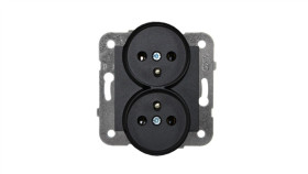 Viko Panasonic Novella Gniazdo Podwójne Z/U Czarne Do Ramek 92551071M
