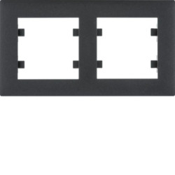 Lumina intense Ramka 2-krotna pozioma czarna WL5723