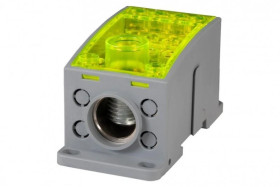 Blok rozdzielczy LKN 400A (1x185/4x16 - 2x35,1x25,4x16,4x10) Al/Cu- żółty