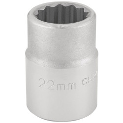 Draper Expert 16691 3/4&quot; Sq. Dr. 12 Point Socket (22mm)