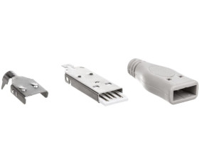 Wtyczka naprawcza USB-A /do zlutowania/ 12025