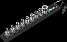 05003880001 Socket wrench set, belt 1, external hex, 1/4", 10-piece