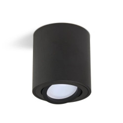 Tuba sufitowa spot czarna regulowana 80x84 KPLAHCZ Kobi