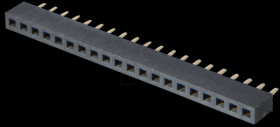 156-1-020-0-NFX-YS0 Sockets 2.00 mm, 1X20, straight