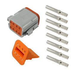 Złącze samochodowe 8-pinowe Deutsch 2-rzędowe Gniazdo 13A DT Montaż na kablu Zestaw złączy